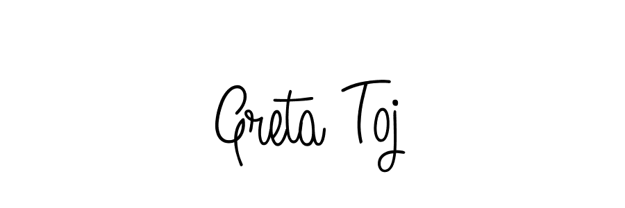 if you are searching for the best signature style for your name Greta Toj. so please give up your signature search. here we have designed multiple signature styles  using Angelique-Rose-font-FFP. Greta Toj signature style 5 images and pictures png