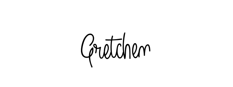 Gretchen stylish signature style. Best Handwritten Sign (Angelique-Rose-font-FFP) for my name. Handwritten Signature Collection Ideas for my name Gretchen. Gretchen signature style 5 images and pictures png