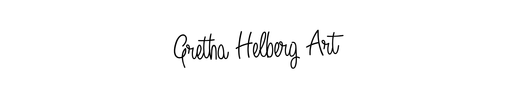 Gretha Helberg Art stylish signature style. Best Handwritten Sign (Angelique-Rose-font-FFP) for my name. Handwritten Signature Collection Ideas for my name Gretha Helberg Art. Gretha Helberg Art signature style 5 images and pictures png