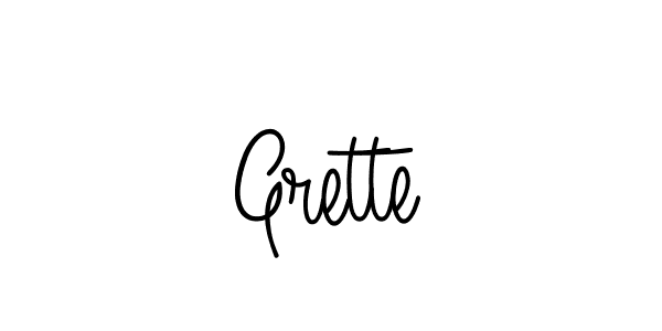 Grette stylish signature style. Best Handwritten Sign (Angelique-Rose-font-FFP) for my name. Handwritten Signature Collection Ideas for my name Grette. Grette signature style 5 images and pictures png