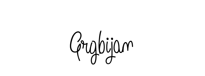 Make a beautiful signature design for name Grgbijan. With this signature (Angelique-Rose-font-FFP) style, you can create a handwritten signature for free. Grgbijan signature style 5 images and pictures png