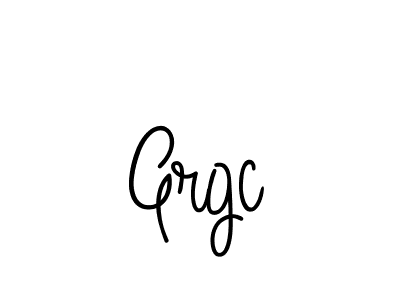 The best way (Angelique-Rose-font-FFP) to make a short signature is to pick only two or three words in your name. The name Grgc include a total of six letters. For converting this name. Grgc signature style 5 images and pictures png