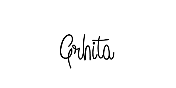 Grhita stylish signature style. Best Handwritten Sign (Angelique-Rose-font-FFP) for my name. Handwritten Signature Collection Ideas for my name Grhita. Grhita signature style 5 images and pictures png