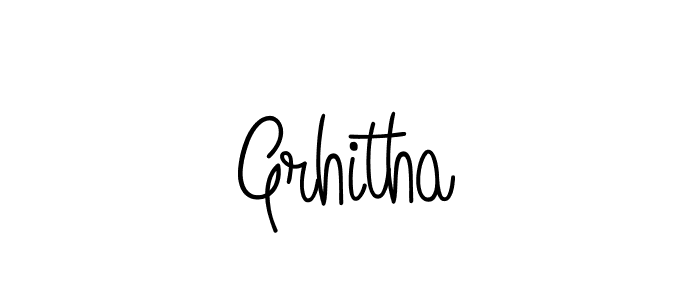 Grhitha stylish signature style. Best Handwritten Sign (Angelique-Rose-font-FFP) for my name. Handwritten Signature Collection Ideas for my name Grhitha. Grhitha signature style 5 images and pictures png