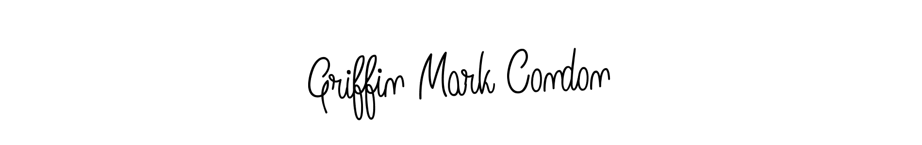 You should practise on your own different ways (Angelique-Rose-font-FFP) to write your name (Griffin Mark Condon) in signature. don't let someone else do it for you. Griffin Mark Condon signature style 5 images and pictures png