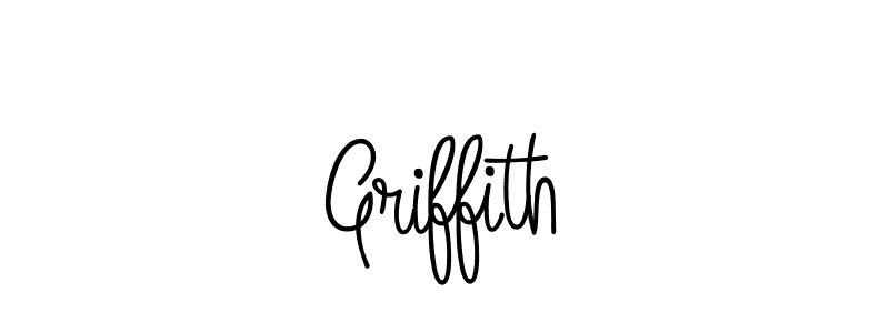 Make a beautiful signature design for name Griffith. With this signature (Angelique-Rose-font-FFP) style, you can create a handwritten signature for free. Griffith signature style 5 images and pictures png