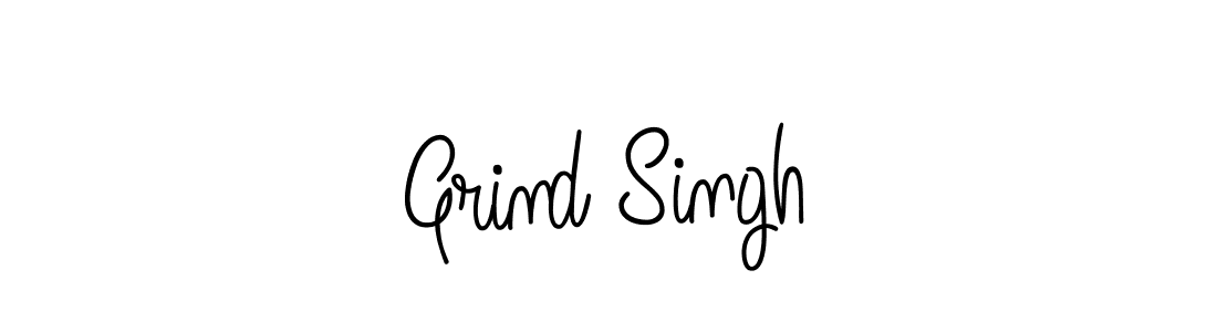 Grind Singh stylish signature style. Best Handwritten Sign (Angelique-Rose-font-FFP) for my name. Handwritten Signature Collection Ideas for my name Grind Singh. Grind Singh signature style 5 images and pictures png