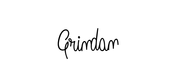 Make a beautiful signature design for name Grindan. With this signature (Angelique-Rose-font-FFP) style, you can create a handwritten signature for free. Grindan signature style 5 images and pictures png