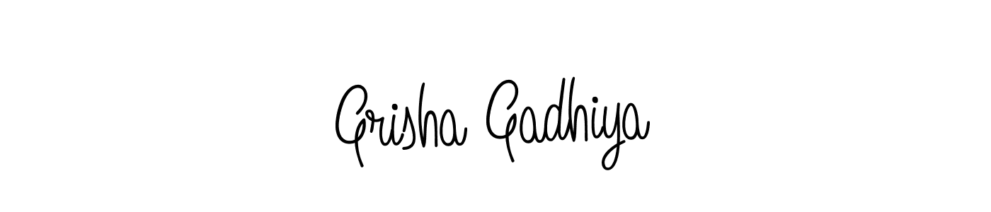 Make a beautiful signature design for name Grisha Gadhiya. Use this online signature maker to create a handwritten signature for free. Grisha Gadhiya signature style 5 images and pictures png
