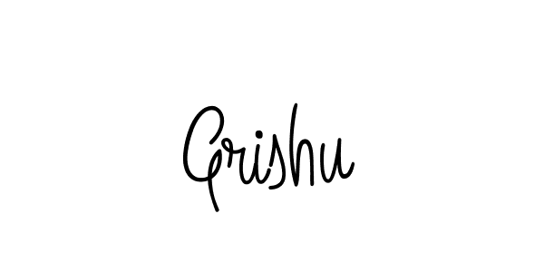 Once you've used our free online signature maker to create your best signature Angelique-Rose-font-FFP style, it's time to enjoy all of the benefits that Grishu name signing documents. Grishu signature style 5 images and pictures png