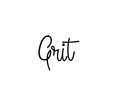 You should practise on your own different ways (Angelique-Rose-font-FFP) to write your name (Grit) in signature. don't let someone else do it for you. Grit signature style 5 images and pictures png