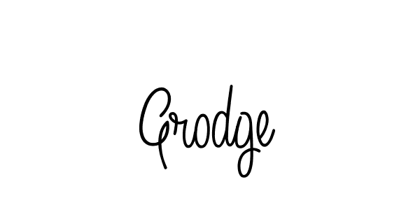 Make a beautiful signature design for name Grodge. With this signature (Angelique-Rose-font-FFP) style, you can create a handwritten signature for free. Grodge signature style 5 images and pictures png
