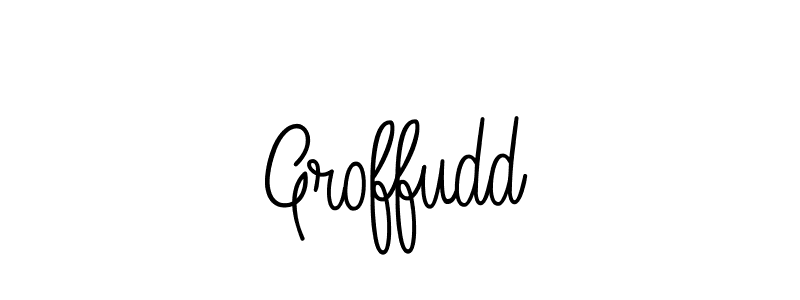 You should practise on your own different ways (Angelique-Rose-font-FFP) to write your name (Groffudd) in signature. don't let someone else do it for you. Groffudd signature style 5 images and pictures png