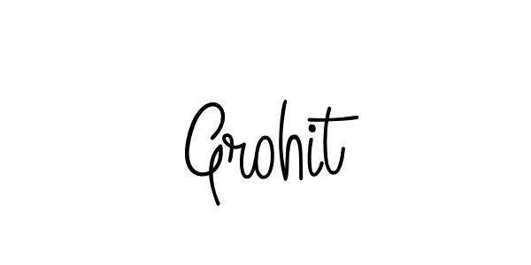 It looks lik you need a new signature style for name Grohit. Design unique handwritten (Angelique-Rose-font-FFP) signature with our free signature maker in just a few clicks. Grohit signature style 5 images and pictures png