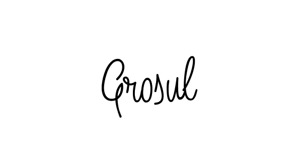 This is the best signature style for the Grosul name. Also you like these signature font (Angelique-Rose-font-FFP). Mix name signature. Grosul signature style 5 images and pictures png