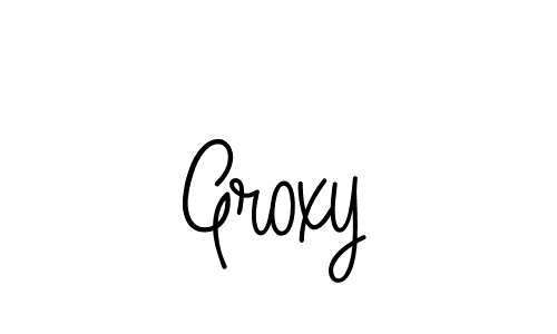 The best way (Angelique-Rose-font-FFP) to make a short signature is to pick only two or three words in your name. The name Groxy include a total of six letters. For converting this name. Groxy signature style 5 images and pictures png