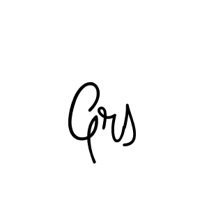 Make a beautiful signature design for name Grs. With this signature (Angelique-Rose-font-FFP) style, you can create a handwritten signature for free. Grs signature style 5 images and pictures png