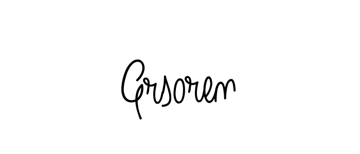 You should practise on your own different ways (Angelique-Rose-font-FFP) to write your name (Grsoren) in signature. don't let someone else do it for you. Grsoren signature style 5 images and pictures png