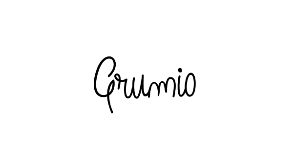 if you are searching for the best signature style for your name Grumio. so please give up your signature search. here we have designed multiple signature styles  using Angelique-Rose-font-FFP. Grumio signature style 5 images and pictures png