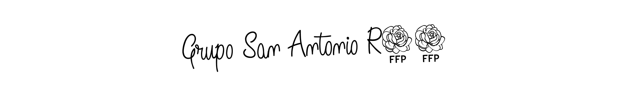 Use a signature maker to create a handwritten signature online. With this signature software, you can design (Angelique-Rose-font-FFP) your own signature for name Grupo San Antonio R33. Grupo San Antonio R33 signature style 5 images and pictures png