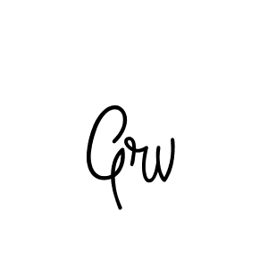 Also You can easily find your signature by using the search form. We will create Grv name handwritten signature images for you free of cost using Angelique-Rose-font-FFP sign style. Grv signature style 5 images and pictures png