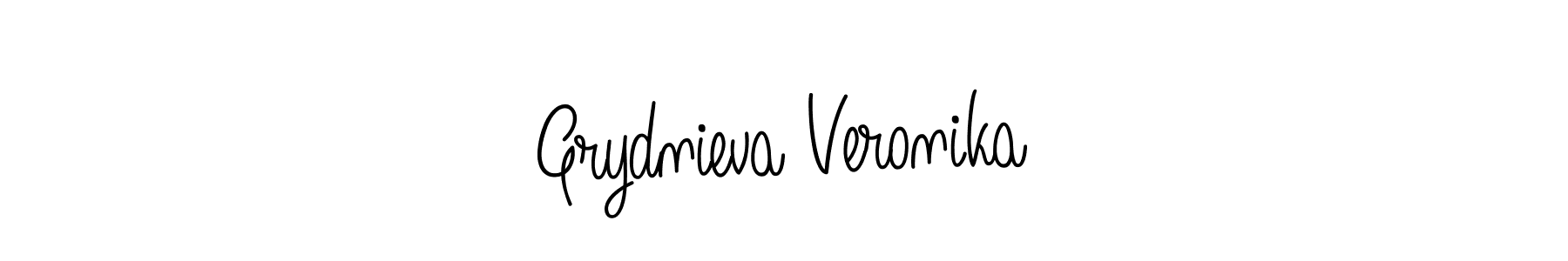 Design your own signature with our free online signature maker. With this signature software, you can create a handwritten (Angelique-Rose-font-FFP) signature for name Grydnieva Veronika. Grydnieva Veronika signature style 5 images and pictures png
