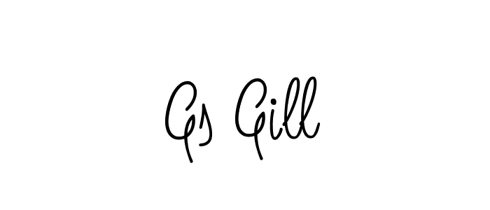 Make a beautiful signature design for name Gs Gill. With this signature (Angelique-Rose-font-FFP) style, you can create a handwritten signature for free. Gs Gill signature style 5 images and pictures png