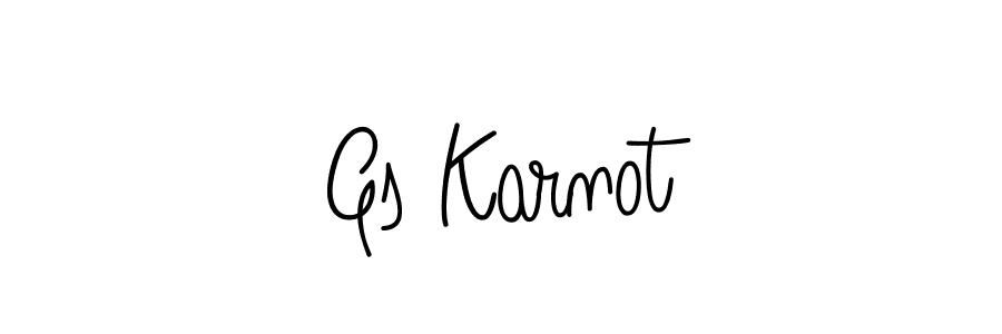 Check out images of Autograph of Gs Karnot name. Actor Gs Karnot Signature Style. Angelique-Rose-font-FFP is a professional sign style online. Gs Karnot signature style 5 images and pictures png