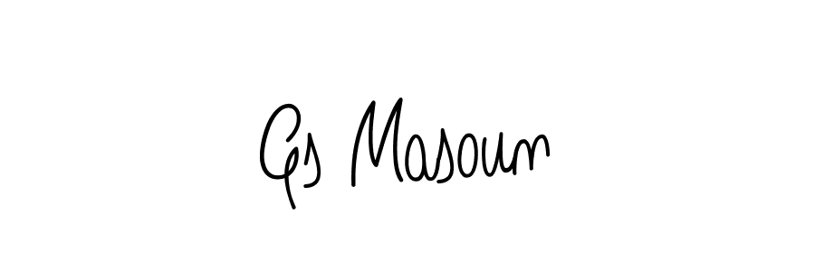 if you are searching for the best signature style for your name Gs Masoun. so please give up your signature search. here we have designed multiple signature styles  using Angelique-Rose-font-FFP. Gs Masoun signature style 5 images and pictures png