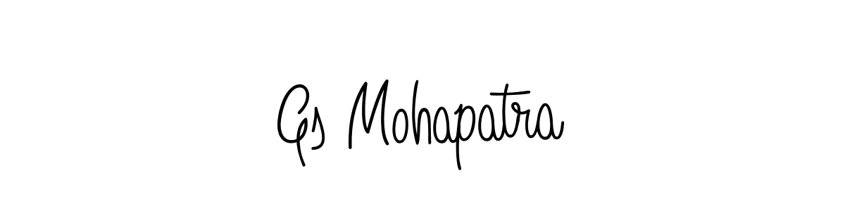 Use a signature maker to create a handwritten signature online. With this signature software, you can design (Angelique-Rose-font-FFP) your own signature for name Gs Mohapatra. Gs Mohapatra signature style 5 images and pictures png