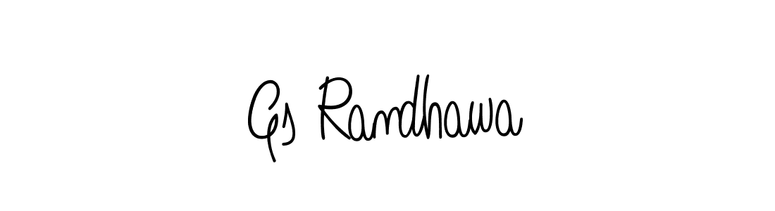 Make a beautiful signature design for name Gs Randhawa. With this signature (Angelique-Rose-font-FFP) style, you can create a handwritten signature for free. Gs Randhawa signature style 5 images and pictures png