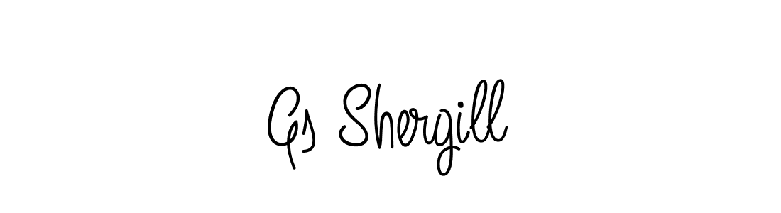 Make a beautiful signature design for name Gs Shergill. With this signature (Angelique-Rose-font-FFP) style, you can create a handwritten signature for free. Gs Shergill signature style 5 images and pictures png
