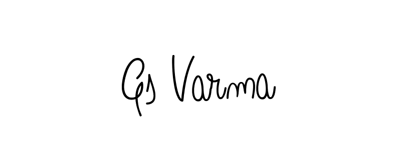 The best way (Angelique-Rose-font-FFP) to make a short signature is to pick only two or three words in your name. The name Gs Varma include a total of six letters. For converting this name. Gs Varma signature style 5 images and pictures png