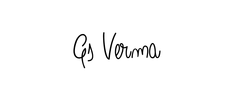 Best and Professional Signature Style for Gs Verma. Angelique-Rose-font-FFP Best Signature Style Collection. Gs Verma signature style 5 images and pictures png