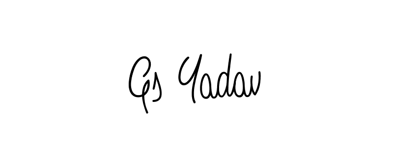 Angelique-Rose-font-FFP is a professional signature style that is perfect for those who want to add a touch of class to their signature. It is also a great choice for those who want to make their signature more unique. Get Gs Yadav name to fancy signature for free. Gs Yadav signature style 5 images and pictures png