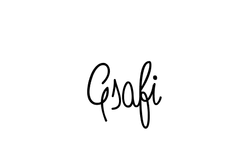 The best way (Angelique-Rose-font-FFP) to make a short signature is to pick only two or three words in your name. The name Gsafi include a total of six letters. For converting this name. Gsafi signature style 5 images and pictures png