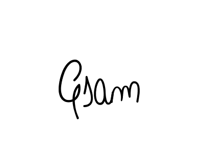 Best and Professional Signature Style for Gsam. Angelique-Rose-font-FFP Best Signature Style Collection. Gsam signature style 5 images and pictures png