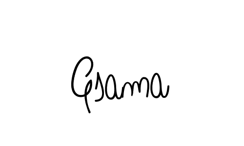 Create a beautiful signature design for name Gsama. With this signature (Angelique-Rose-font-FFP) fonts, you can make a handwritten signature for free. Gsama signature style 5 images and pictures png