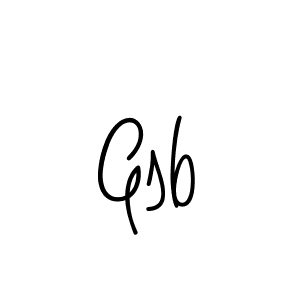 How to make Gsb name signature. Use Angelique-Rose-font-FFP style for creating short signs online. This is the latest handwritten sign. Gsb signature style 5 images and pictures png