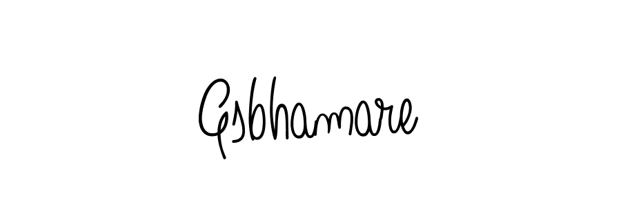 Make a beautiful signature design for name Gsbhamare. Use this online signature maker to create a handwritten signature for free. Gsbhamare signature style 5 images and pictures png