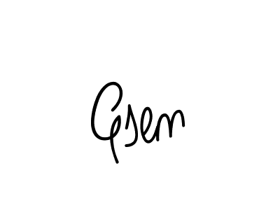 Once you've used our free online signature maker to create your best signature Angelique-Rose-font-FFP style, it's time to enjoy all of the benefits that Gsen name signing documents. Gsen signature style 5 images and pictures png