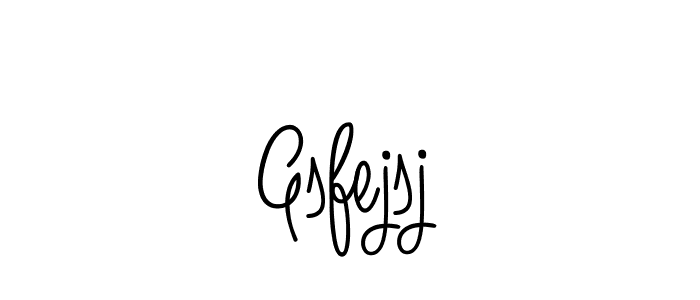 You should practise on your own different ways (Angelique-Rose-font-FFP) to write your name (Gsfejsj) in signature. don't let someone else do it for you. Gsfejsj signature style 5 images and pictures png