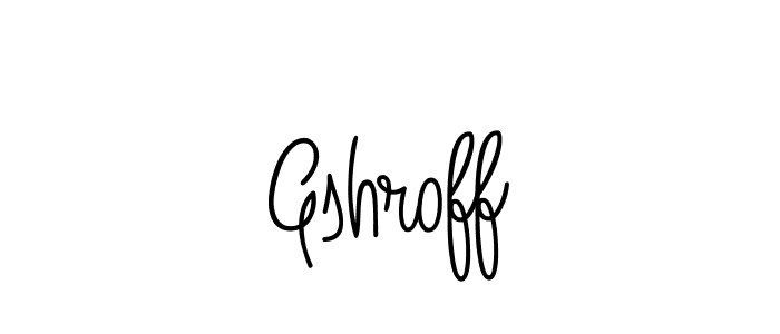 Angelique-Rose-font-FFP is a professional signature style that is perfect for those who want to add a touch of class to their signature. It is also a great choice for those who want to make their signature more unique. Get Gshroff name to fancy signature for free. Gshroff signature style 5 images and pictures png