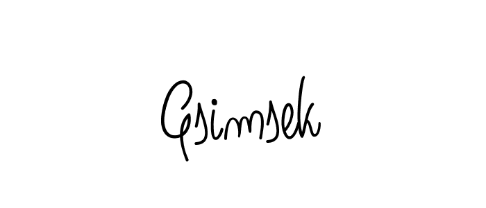 Also we have Gsimsek name is the best signature style. Create professional handwritten signature collection using Angelique-Rose-font-FFP autograph style. Gsimsek signature style 5 images and pictures png