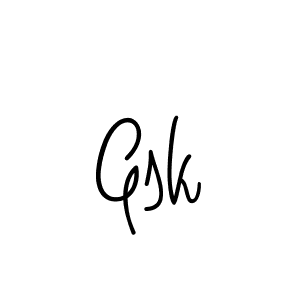 Also we have Gsk name is the best signature style. Create professional handwritten signature collection using Angelique-Rose-font-FFP autograph style. Gsk signature style 5 images and pictures png