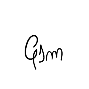 Gsm stylish signature style. Best Handwritten Sign (Angelique-Rose-font-FFP) for my name. Handwritten Signature Collection Ideas for my name Gsm. Gsm signature style 5 images and pictures png