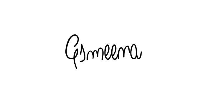 How to Draw Gsmeena signature style? Angelique-Rose-font-FFP is a latest design signature styles for name Gsmeena. Gsmeena signature style 5 images and pictures png