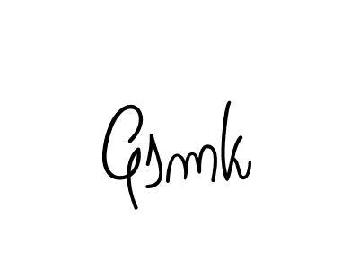 How to Draw Gsmk signature style? Angelique-Rose-font-FFP is a latest design signature styles for name Gsmk. Gsmk signature style 5 images and pictures png
