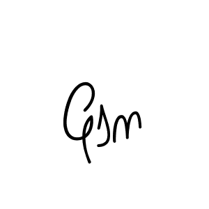 Gsn stylish signature style. Best Handwritten Sign (Angelique-Rose-font-FFP) for my name. Handwritten Signature Collection Ideas for my name Gsn. Gsn signature style 5 images and pictures png