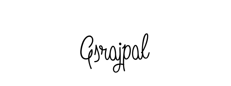 Make a beautiful signature design for name Gsrajpal. With this signature (Angelique-Rose-font-FFP) style, you can create a handwritten signature for free. Gsrajpal signature style 5 images and pictures png